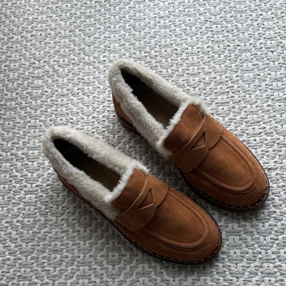 Shearling lined loafers